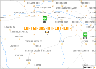 map of Cortijada Santa Catalina