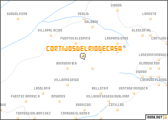 map of Cortijos del Río de Casa