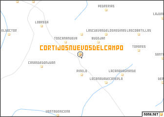 map of Cortijos Nuevos del Campo