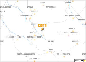 map of Corti