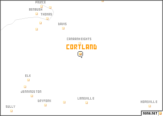 map of Cortland