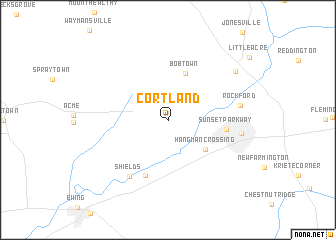 map of Cortland
