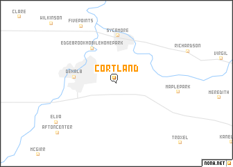 map of Cortland