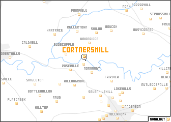 map of Cortners Mill