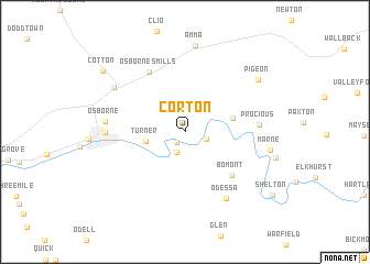 map of Corton