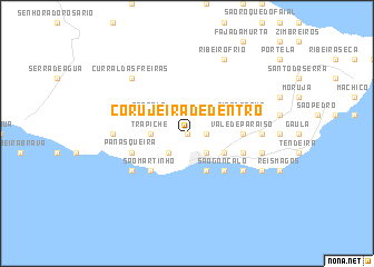 map of Corujeira de Dentro