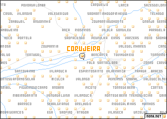 map of Corujeira