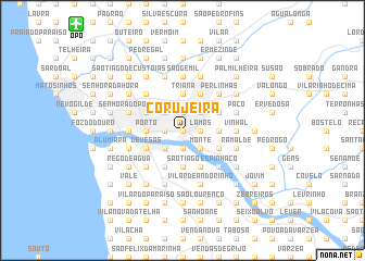 map of Corujeira