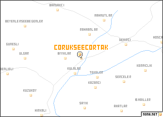 map of Çoruk see Çortak