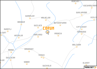 map of Çorum