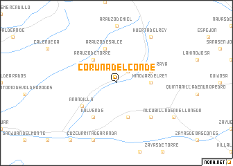 map of Coruña del Conde