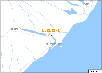 map of Coruripe