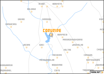 map of Coruripe