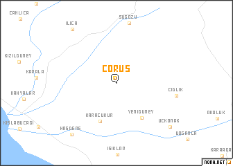 map of Çörüş