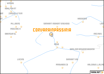 map of Corvara in Passiria