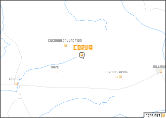 map of Corva