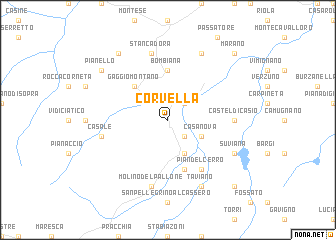 map of Corvella