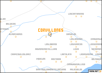 map of Corvillones