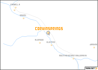 map of Corwin Springs