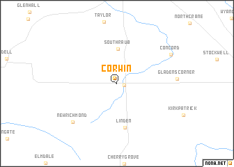 map of Corwin