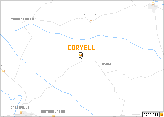 map of Coryell