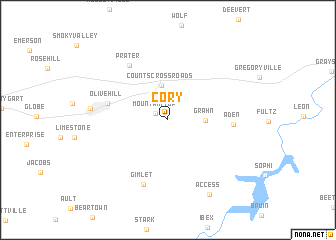 map of Cory