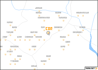 map of Cor