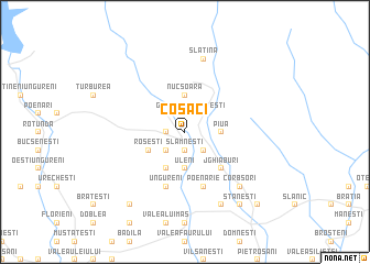 map of Cosaci