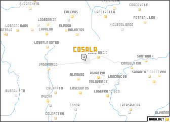 map of Cosalá