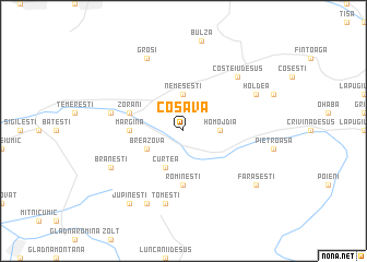 map of Coşava