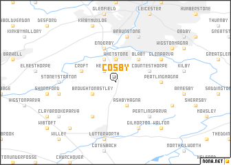 map of Cosby