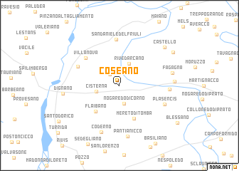 map of Coseano