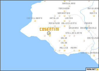 map of Cosentini
