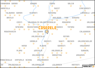 map of Coşerele