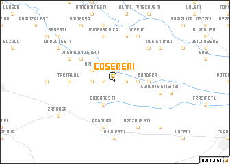 map of Coşereni