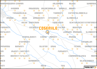 map of Coşeriile