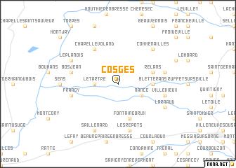 map of Cosges