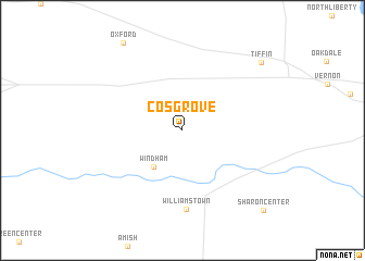 map of Cosgrove