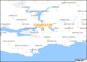 map of Cosheston