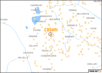 map of Coshñi