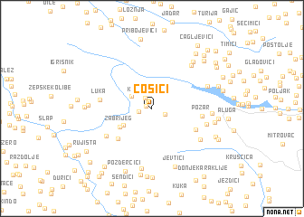 map of Cosići