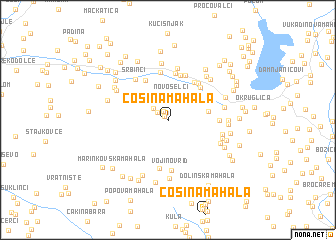 map of Ćosina Mahala