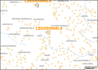 map of Ćosina Mahala