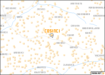 map of Ćosinci