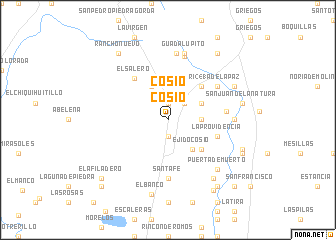 map of Cosío