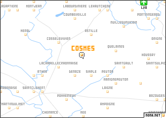 map of Cosmes