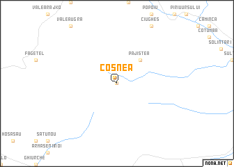 map of Coşnea