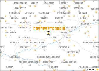 map of Cosnes-et-Romain