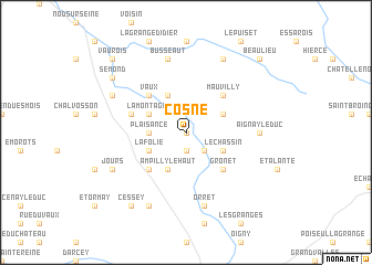 map of Cosne