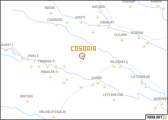 map of Coşoaia